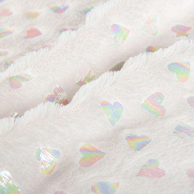 Bag Brushed Pattern 100% Polyester Silver PV Plush Faux Fur Fabric for Home Textile