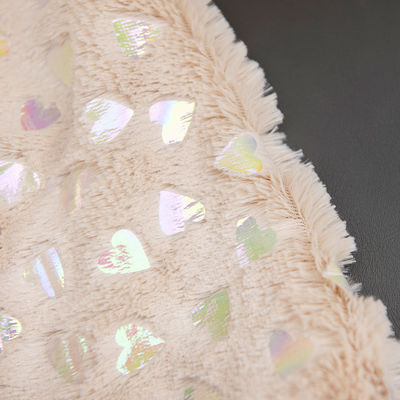 Bag Brushed Pattern 100% Polyester Silver PV Plush Faux Fur Fabric for Home Textile
