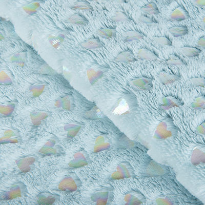 Bag Brushed Pattern 100% Polyester Silver PV Plush Faux Fur Fabric for Home Textile