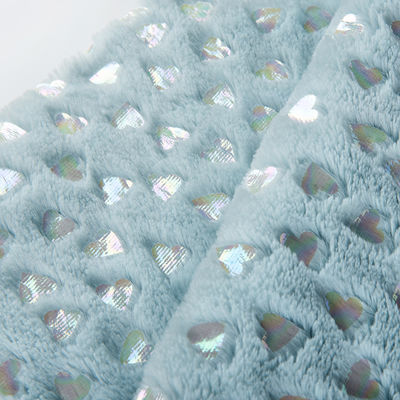 Bag Brushed Pattern 100% Polyester Silver PV Plush Faux Fur Fabric for Home Textile