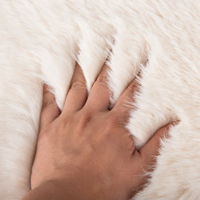 Custom Colors Body Faux Fur Fabric Knitted 100% Polyester for Lady's Coat Garments