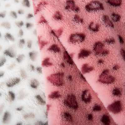 Weft Suede 100% Polyester Comfortable Plush Fur Fabric for Garment Custom Pattern