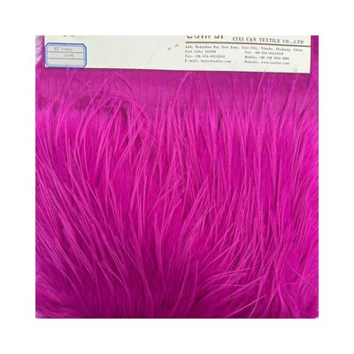 Plush Long Pile Faux Fur Collar with and Knitted Backing Technics