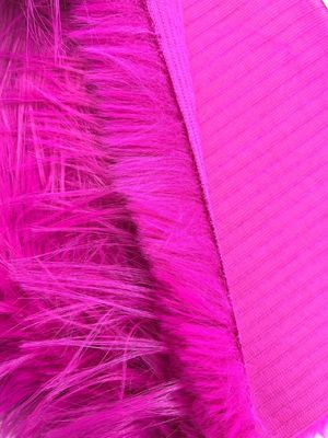 Plush Long Pile Faux Fur Collar with and Knitted Backing Technics