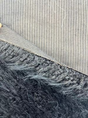 Long Pile Faux Fur Fabric with Tip-Dyed Pattern and 1200gsm