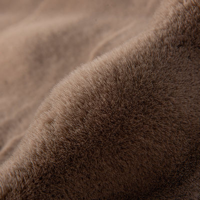 Home Textile Garments 58/60" Width Knitted Rabbit Fur Fabric with Drawn Needle