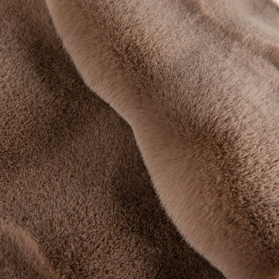 Home Textile Garments 58/60" Width Knitted Rabbit Fur Fabric with Drawn Needle