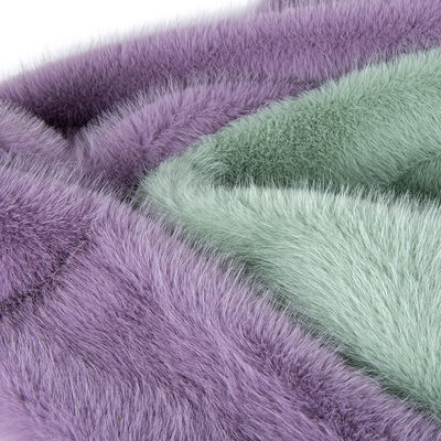Custom Color 100% Polyester Long Hair Faux Fur Fabric with Very Soft Hand Feeling