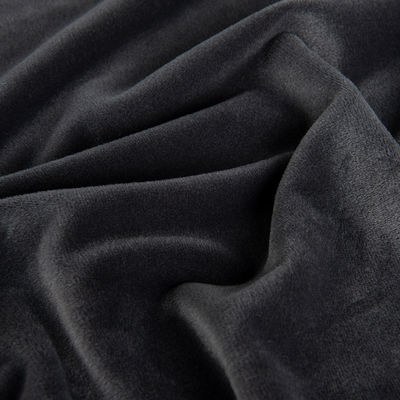 Short Plush Velvet Fabric 95%Polyester 5%Spandex Elastic Customized Color Plain Style