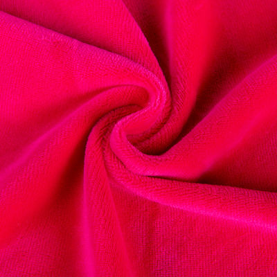 Short Plush Velvet Fabric 95%Polyester 5%Spandex Elastic Customized Color Plain Style