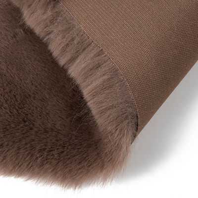 Polyester Long Pile Faux Fur Trim Fabric for Super Soft Faux Rabbit Fur Look and Feel