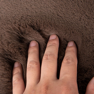Polyester Long Pile Faux Fur Trim Fabric for Super Soft Faux Rabbit Fur Look and Feel