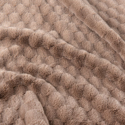 Customized Color Soft Brushed Faux Rabbit Fur Fabric for Garment/Home Textile/Slipper