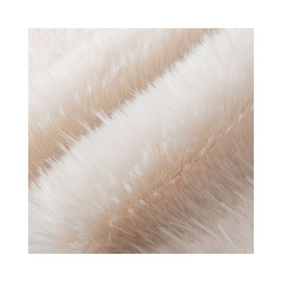Custom Colors 100% Polyester Faux Fur Fabric for Lady's Coat Garments High Density
