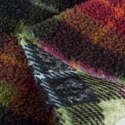 Custom 100% Polyester Teddy Fabric Jacquard Sherpa Fabric Perfect for Blankets Throws