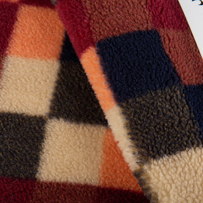 Custom 100% Polyester Teddy Fabric Jacquard Sherpa Fabric Perfect for Blankets Throws