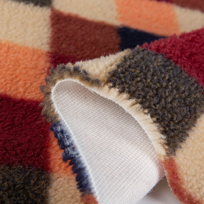 Custom 100% Polyester Teddy Fabric Jacquard Sherpa Fabric Perfect for Blankets Throws