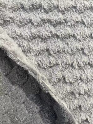 Wind Proof Customizable Yarn Count Soft Sherpa Fleece Fabric for Blanket 100% Polyester