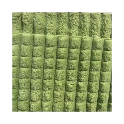 Double Side Flannel Fleece Plaid Fabric for Winter Blanket Super Soft 100 Polyester
