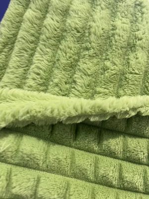 Double Side Flannel Fleece Plaid Fabric for Winter Blanket Super Soft 100 Polyester