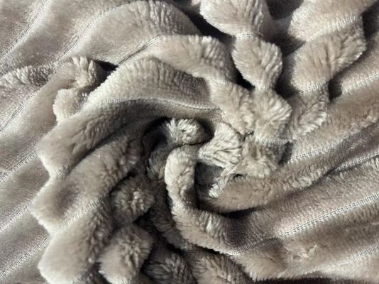 Custom Winter Blanket Super Soft Flannel Fleece Fabric with Customizable Yarn Count