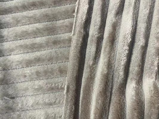 Custom Winter Blanket Super Soft Flannel Fleece Fabric with Customizable Yarn Count