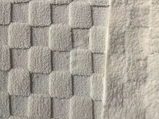 Soft Knitted Jacquard Pattern Fleece Fabric for Shu Velveteen Double Side Mirco Sherpa