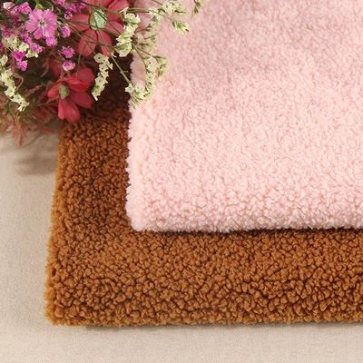 Teddy Velvet Fabric for Autumn Winter Loungewear and Pillow Cotton Shoes Plush Fabric