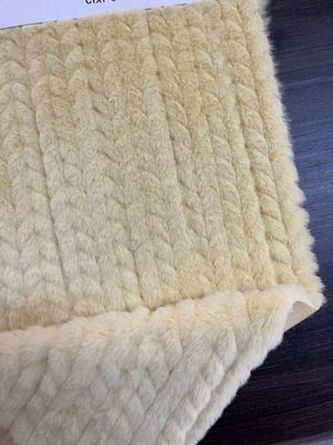 Short Fur Fabric Soft Faux Fur for Coat Toy Yarn Count Contact Length 60cm Color Gray