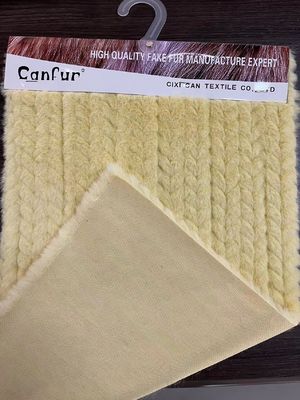 Short Fur Fabric Soft Faux Fur for Coat Toy Yarn Count Contact Length 60cm Color Gray