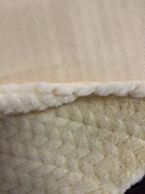 Short Fur Fabric Soft Faux Fur for Coat Toy Yarn Count Contact Length 60cm Color Gray