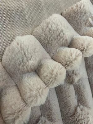 Soft and Durable Short Pile Faux Fur Fabric for Home Textile Knitted Backing Technics