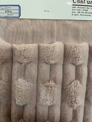Soft and Durable Short Pile Faux Fur Fabric for Home Textile Knitted Backing Technics