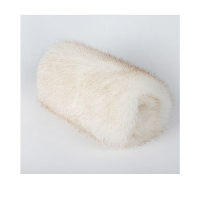 100%polyester Woven Fabric Knitted Soft Faux Fur with High Weight and Long Hair Pile