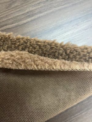 Artificial Soft Plush Faux Fur Sherpa Teddy Fabric with Front Material 100% Polyester
