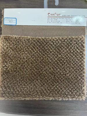 Artificial Soft Plush Faux Fur Sherpa Teddy Fabric with Front Material 100% Polyester