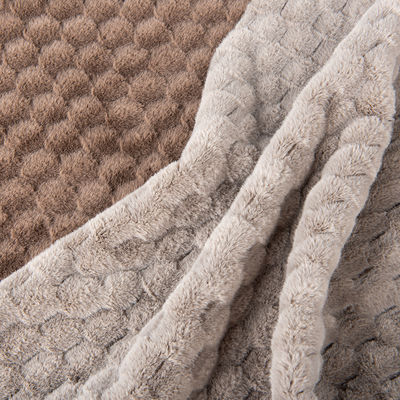 Cozy Knitted 100% Polyester Brushed Artificial Fur Fabric for Ladies Coat Width 58/60
