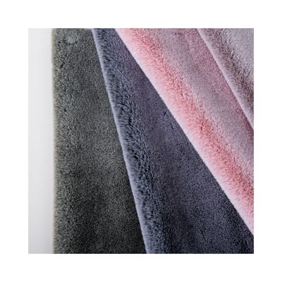 Plush Fabric Short Faux Fur for Garment Customizable Yarn Count