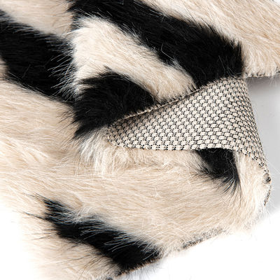58/60" Width Jacquard Artificial Faux Fur Fabric for coat 100% Acrylic Front Material