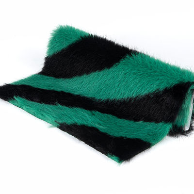 Customizable Jacquard Artificial Long Fair Fur Fabric with 100% Polyester Back Material