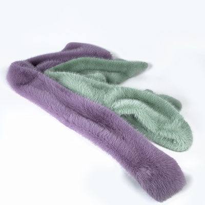 Tip-Dyed Knitted Backing 100% Polyester Long Pile Faux Fur Fabric for End Customers