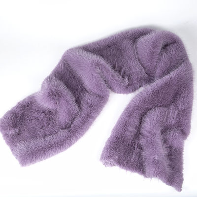 Tip-Dyed Knitted Backing 100% Polyester Long Pile Faux Fur Fabric for End Customers