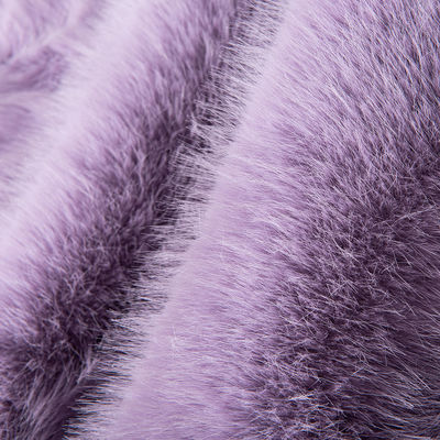 Tip-Dyed Knitted Backing 100% Polyester Long Pile Faux Fur Fabric for End Customers