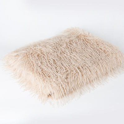 70-80mm Pile Length Acrylic Hair Tippy Dyeing Synthetic Fur Fabric for Winter Coat